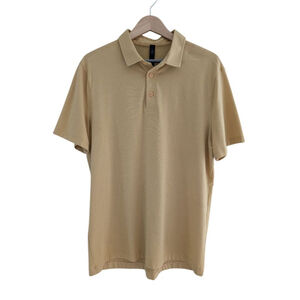 Lululemon Mustard Yellow Men's Short Sleeve Polo Size L